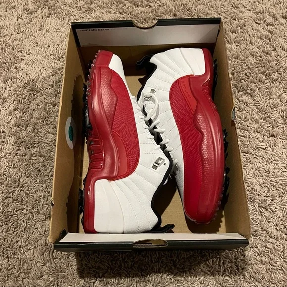 NIB Air Jordan 12 Low Golf 'Cherry' Brand new. - Picture 14 of 16